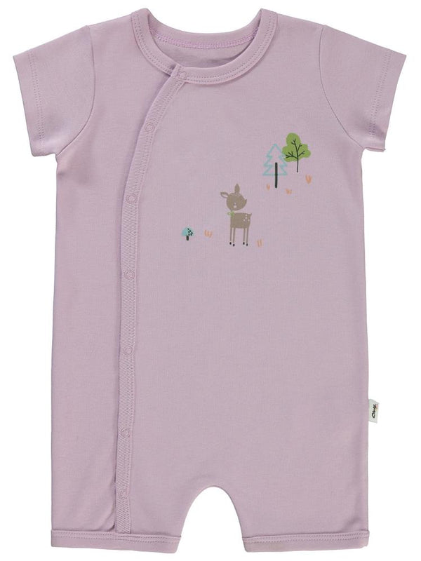 Civil Baby Ceylan Baskılı 6-18 Ay Tulum - Lila