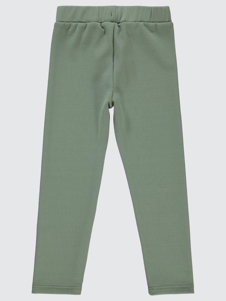 Civil Girls Düz 10-13 Yaş Tayt - Yeşil