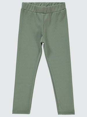 Civil Girls Düz 10-13 Yaş Tayt - Yeşil