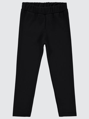 Civil Girls Düz 6-9 Yaş Tayt - Siyah