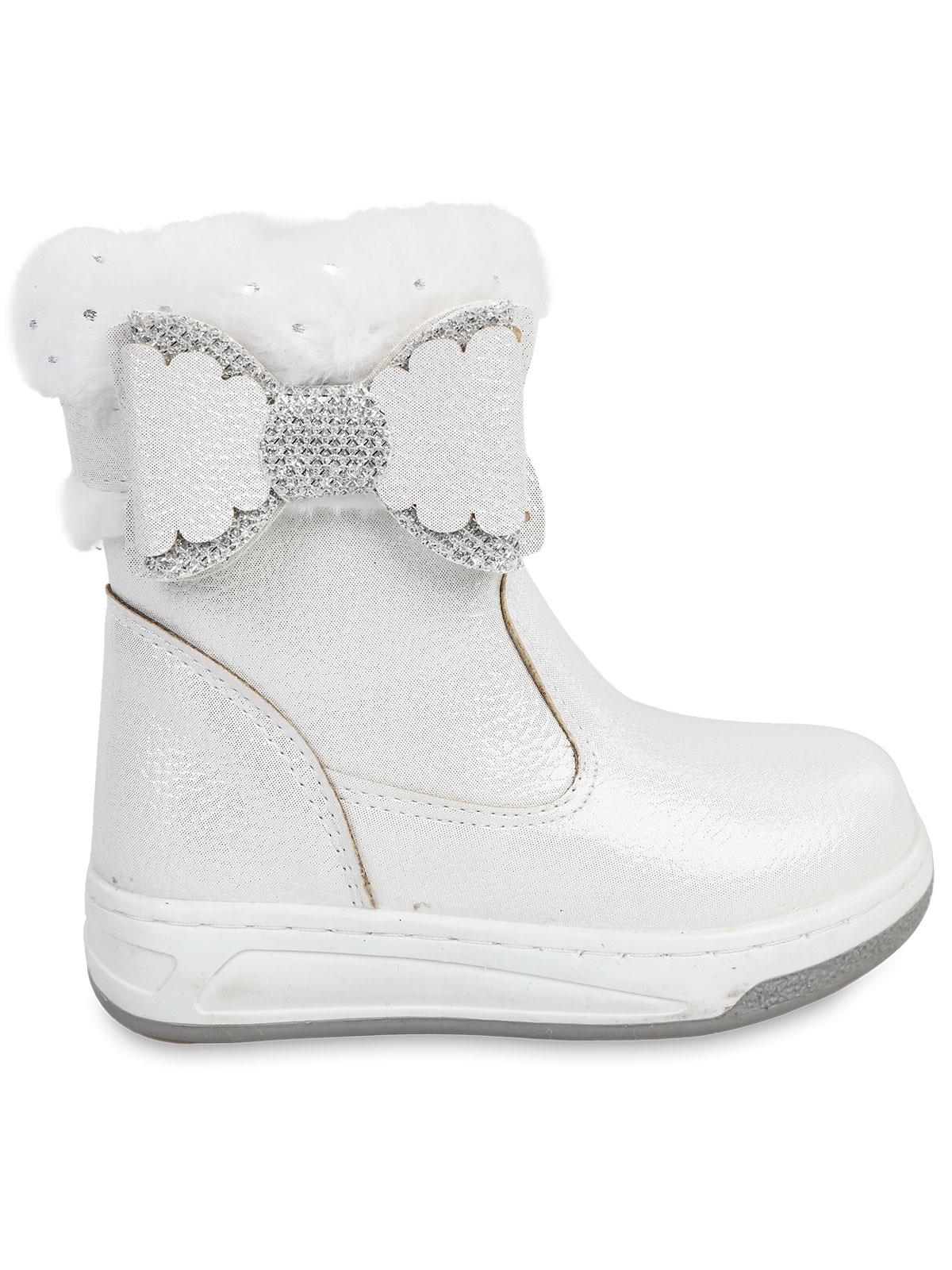 Civil Boots Kürklü Vakko 21-25 Numara Bot ve Çizme - Beyaz