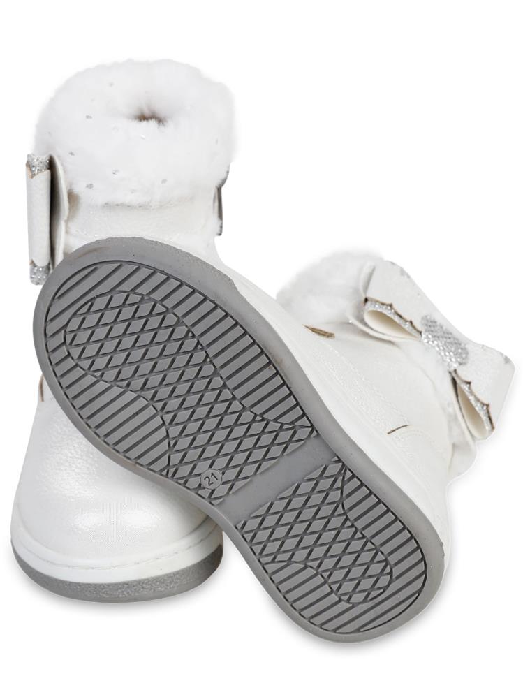 Civil Boots Kürklü Vakko 21-25 Numara Bot ve Çizme - Beyaz