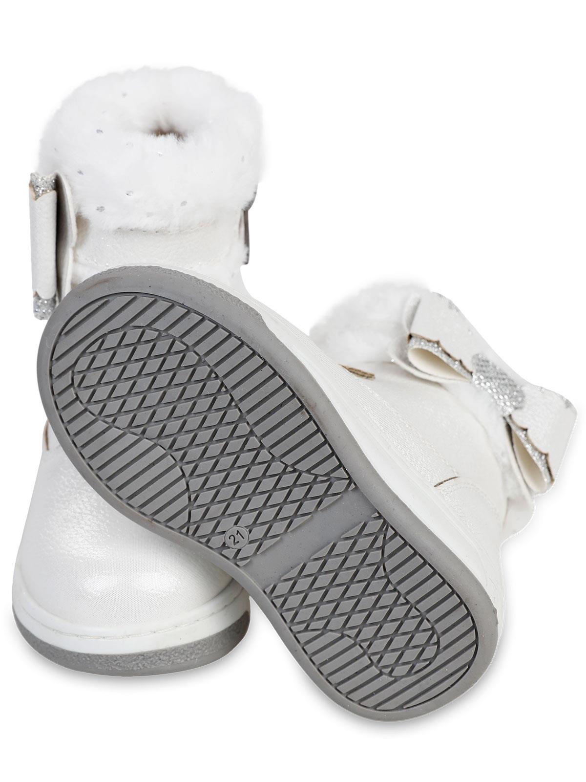 Civil Boots Kürklü Vakko 21-25 Numara Bot ve Çizme - Beyaz