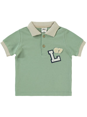 Civil Baby Harf Nakışlı 6-18 Ay Tişört - Yeşil