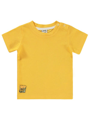 Civil Baby Basic Etiketli 6-18 Ay Tişört - Hardal