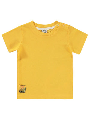 Civil Baby Basic Etiketli 6-18 Ay Tişört - Hardal