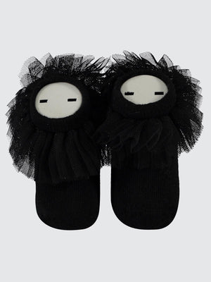 Civil Baby Tüllü Çorap 0-24 Ay Bebek Kız Soket Çorap - Siyah