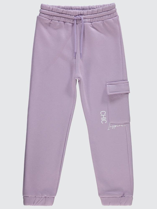 Civil Girls Chic Baskılı 6-9 Yaş Eşofman Altı - Lila