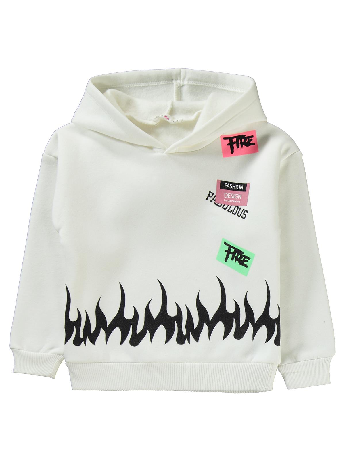 Civil Girls Alev Baskılı 2-5 Yaş Eşofman Takımı - Ekru