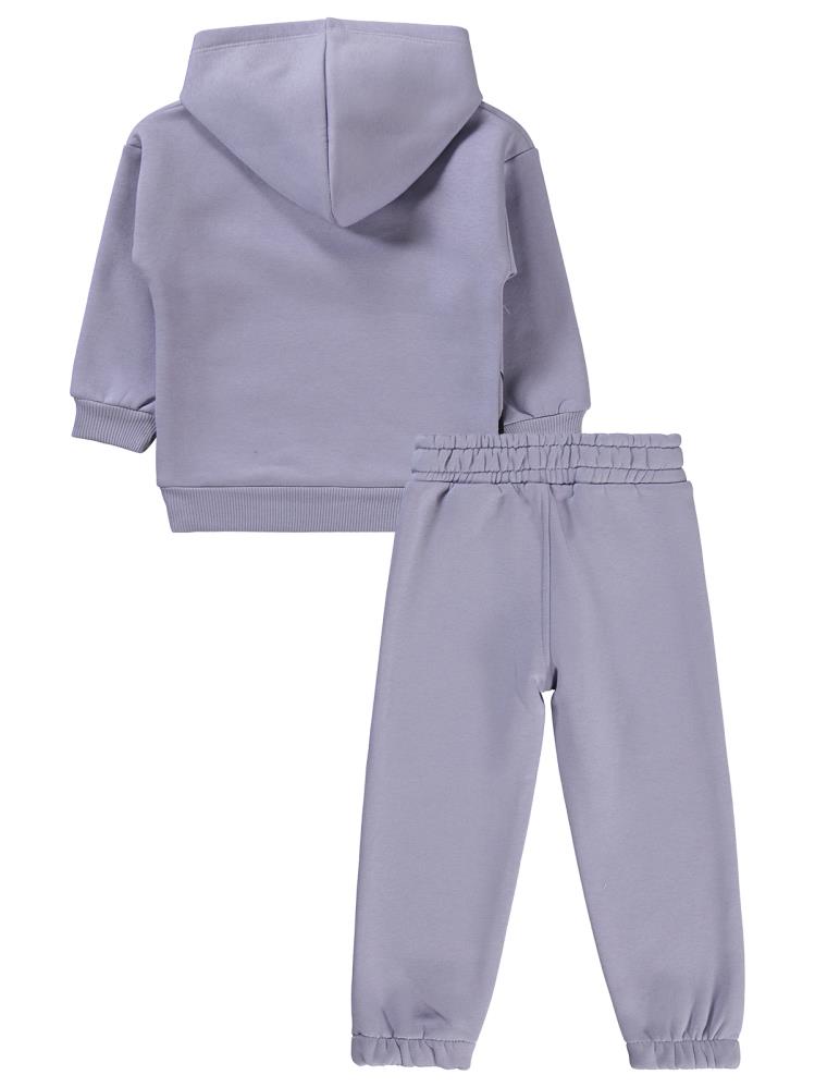 Civil Girls Alev Baskılı 2-5 Yaş Eşofman Takımı - Lila