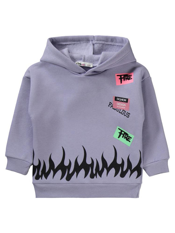 Civil Girls Alev Baskılı 2-5 Yaş Eşofman Takımı - Lila