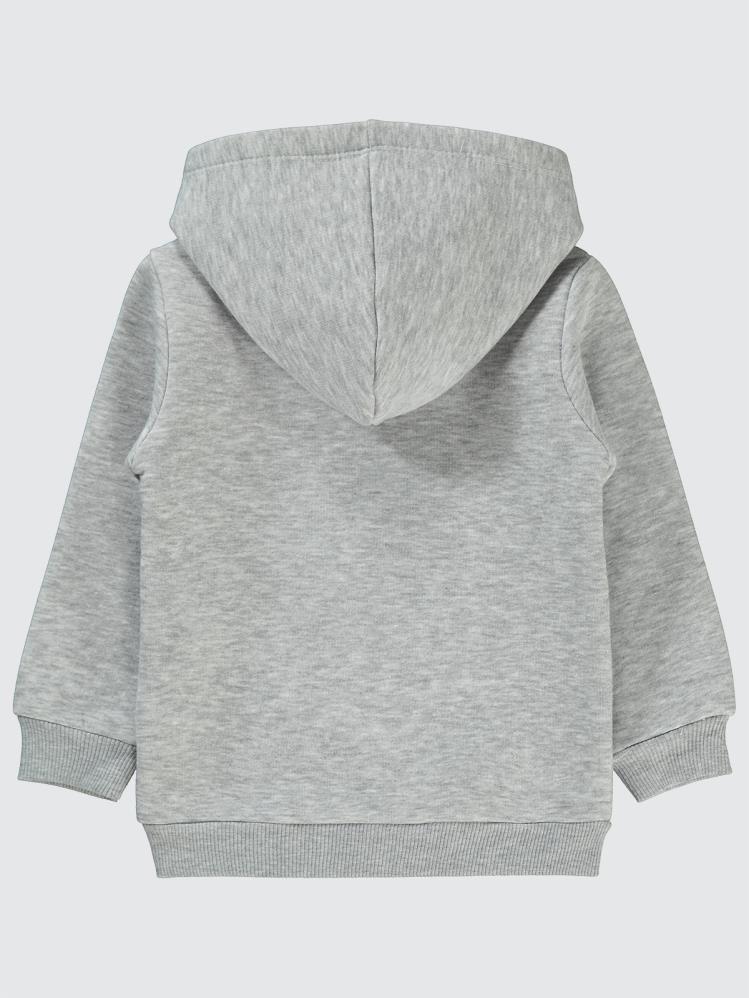 Civil Girls Love Nakışlı 2-5 Yaş Sweatshirt - Gri