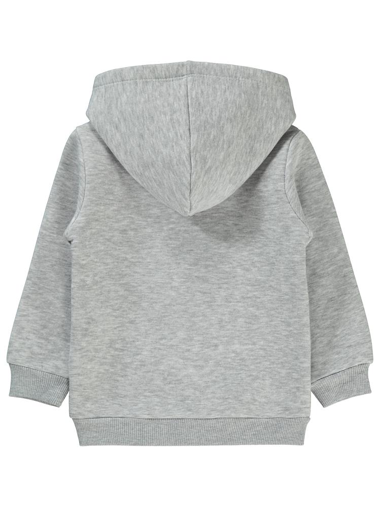 Civil Girls Love Nakışlı 2-5 Yaş Sweatshirt - Gri