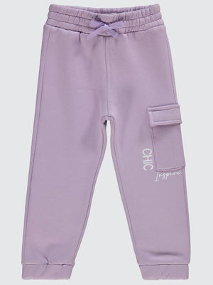 Civil Girls Chic Baskılı 2-5 Yaş Eşofman Altı - Lila