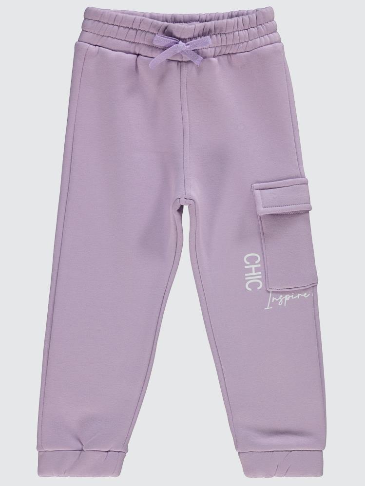 Civil Girls Chic Baskılı 2-5 Yaş Eşofman Altı - Lila