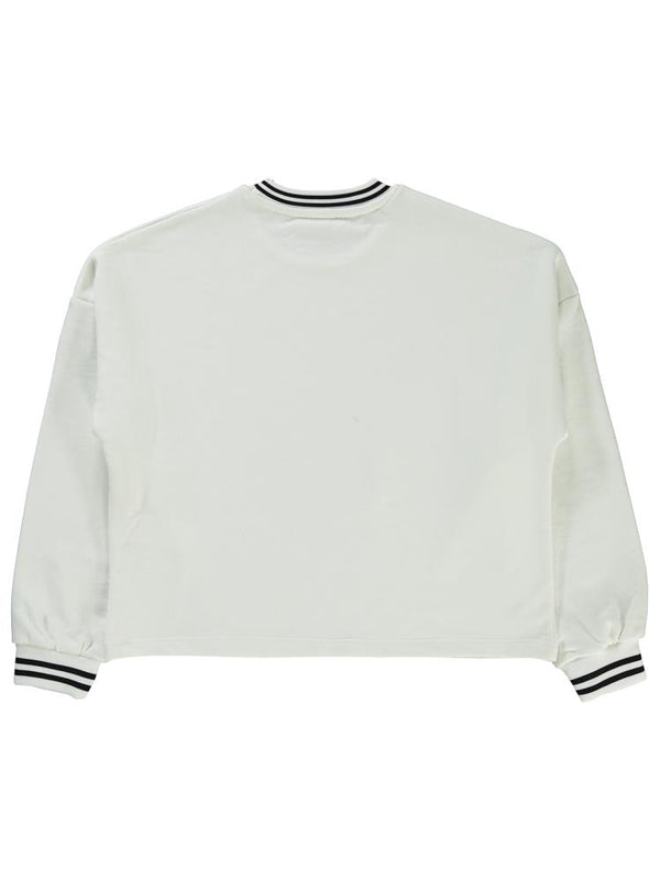 Civil Girls California Baskılı 10-13 Yaş Sweatshirt - Ekru