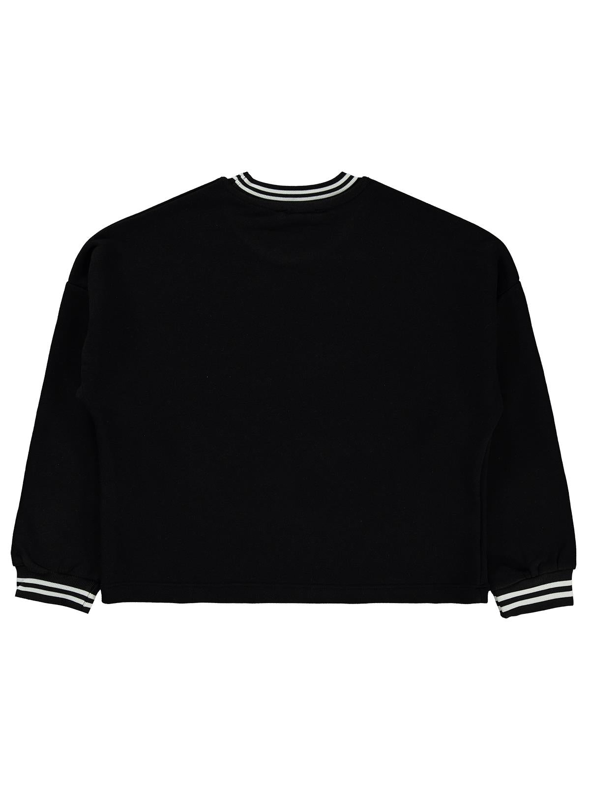 Civil Girls California Baskılı 10-13 Yaş Sweatshirt - Siyah