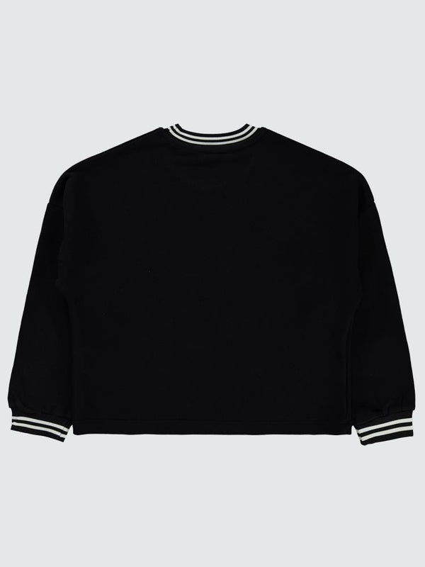 Civil Girls California Baskılı 10-13 Yaş Sweatshirt - Siyah