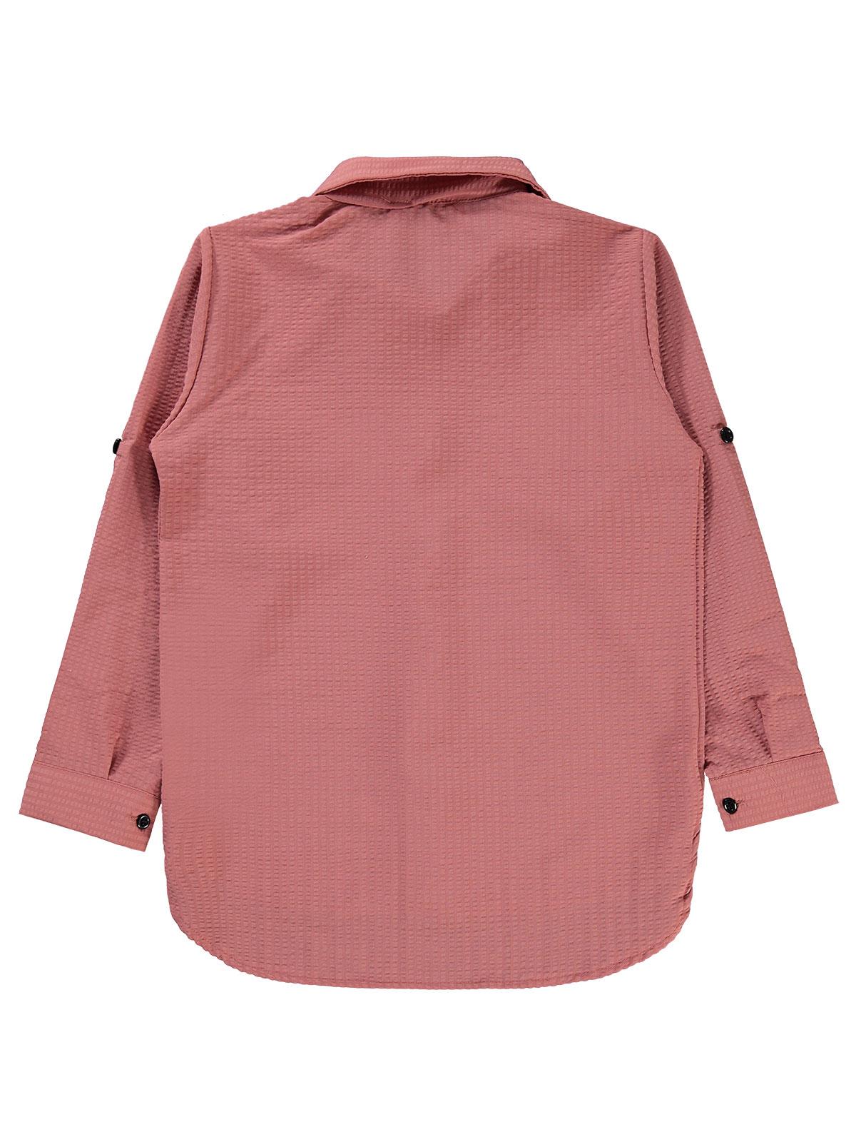 Civil Girls Sahte Cepli 6-9 Yaş Gömlek - Pembe