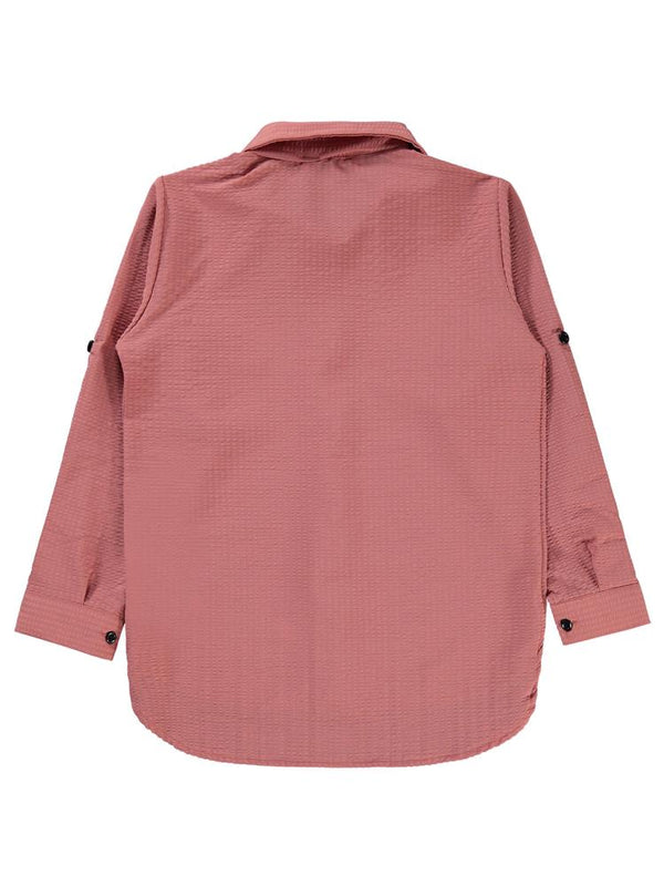 Civil Girls Sahte Cepli 6-9 Yaş Gömlek - Pembe