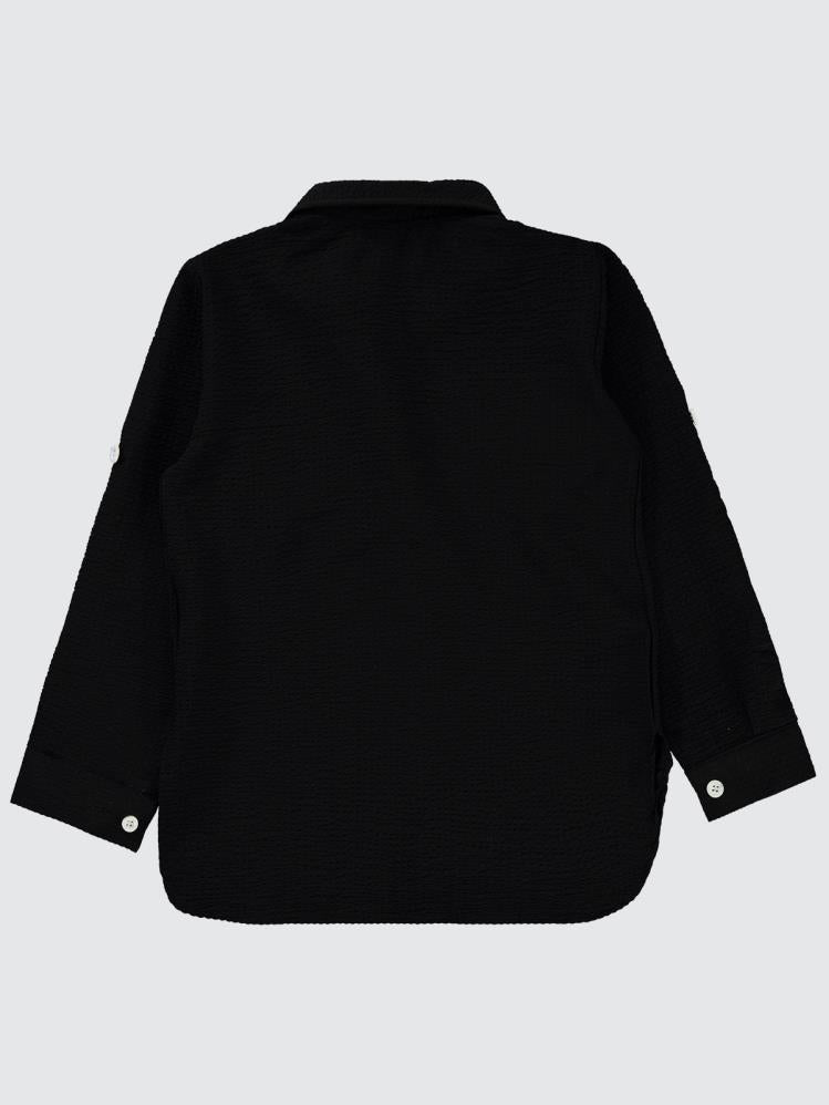 Civil Girls Sahte Cepli 6-9 Yaş Gömlek - Siyah