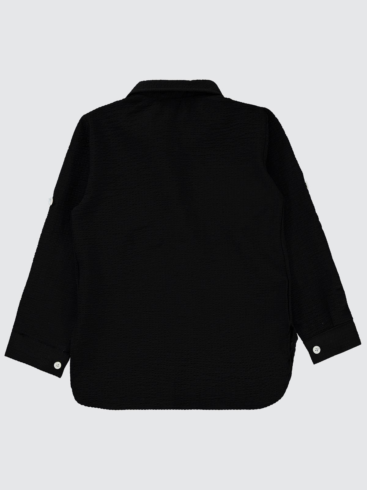 Civil Girls Sahte Cepli 6-9 Yaş Gömlek - Siyah