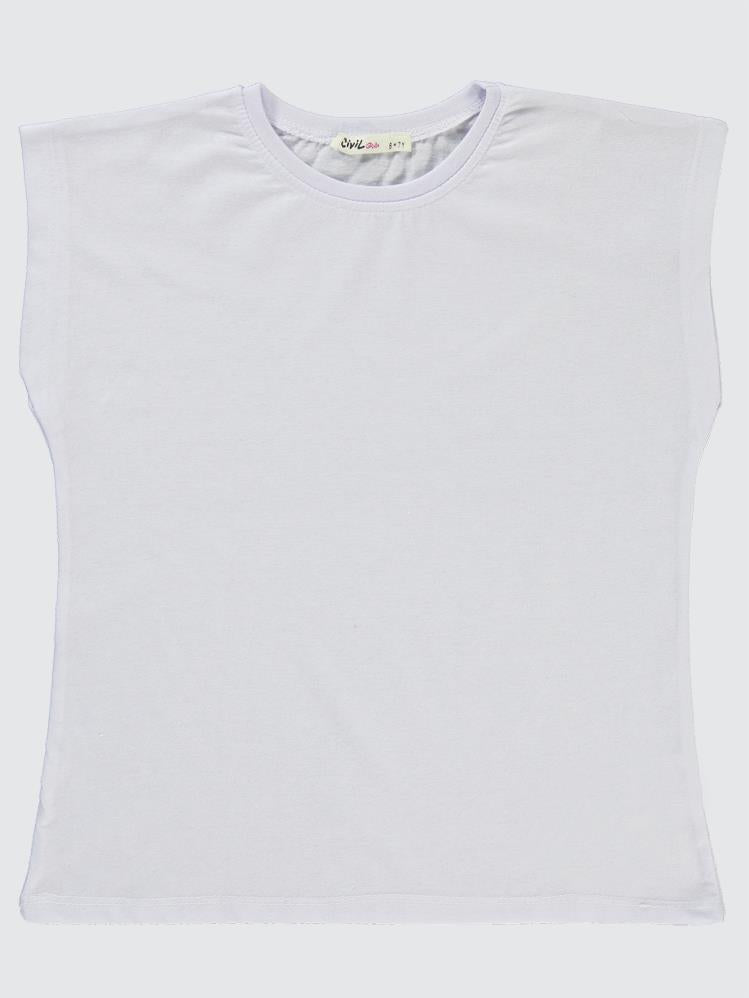 Civil Girls Sahte Cepli 6-9 Yaş Gömlek - Siyah