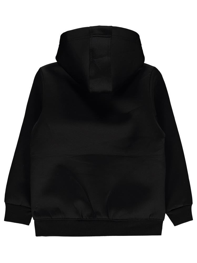 Civil Boys Orjınal Baskılı 6-9 Yaş Hırka - Siyah