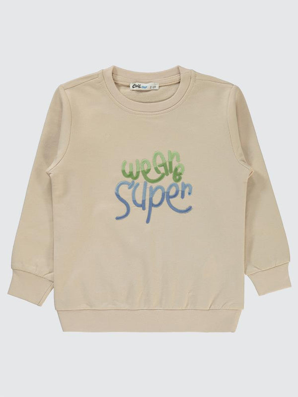 Civil Boys Super Baskılı 2-5 Yaş Sweatshirt - Gri