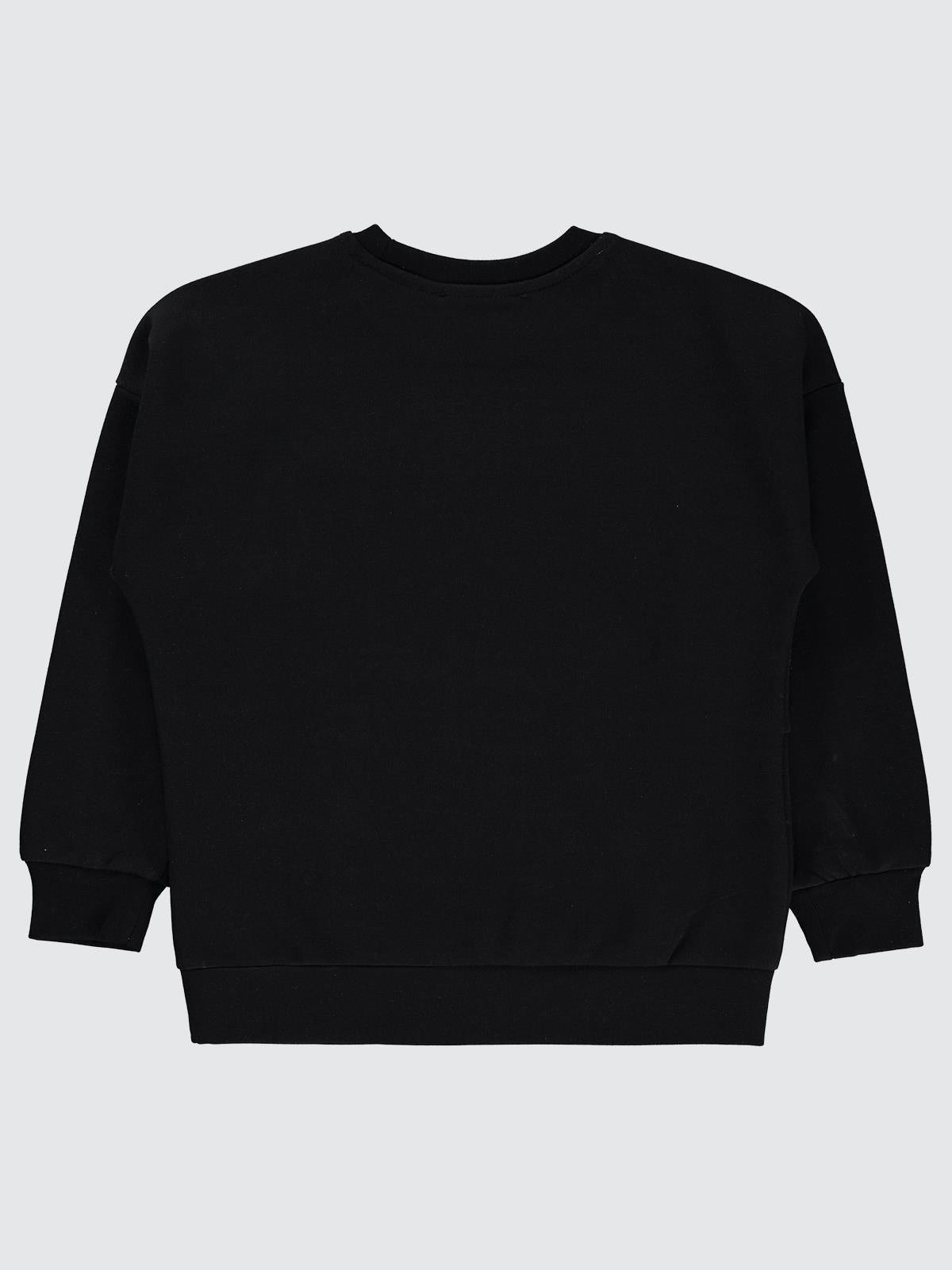 Civil Boys Northern Baskılı 10-13 Yaş Sweatshirt - Siyah