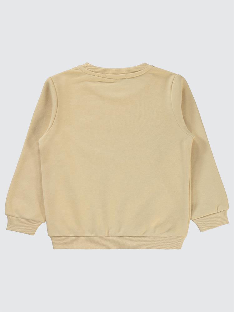 Civil Boys Natural Bear Baskılı 2-5 Yaş Sweatshirt - Bej