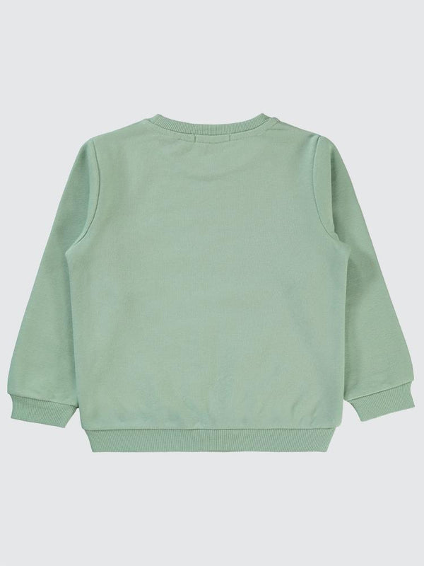 Civil Boys Natural Bear Baskılı 2-5 Yaş Sweatshirt - Haki