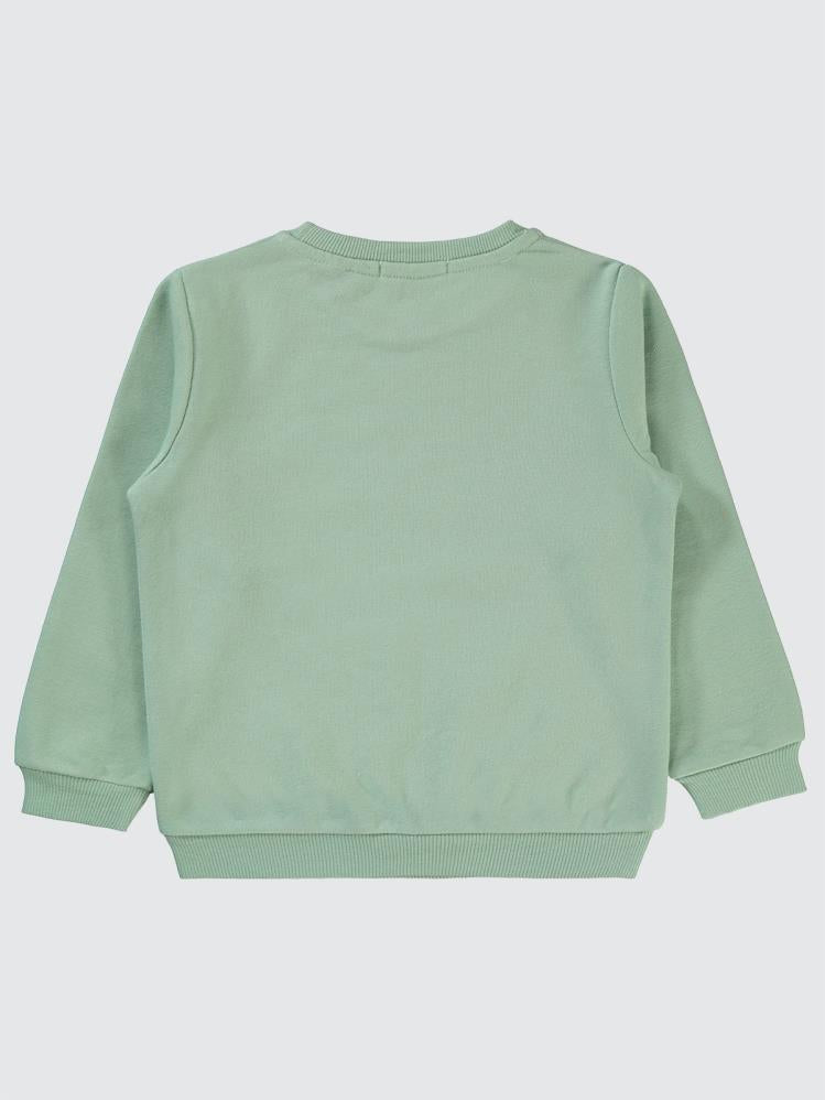 Civil Boys Natural Bear Baskılı 2-5 Yaş Sweatshirt - Haki