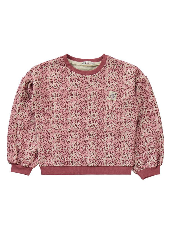 Civil Girls Leopar Desenli  6-9 Yaş Eşofman Takımı - Pudra
