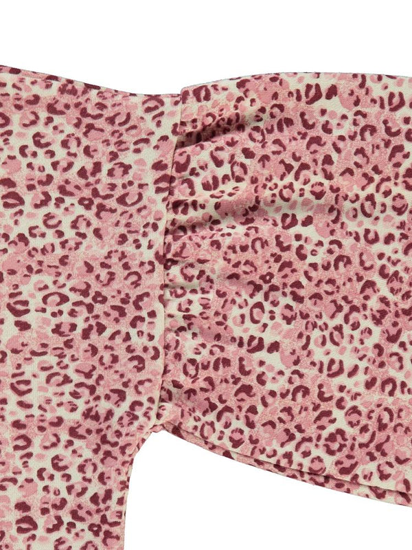 Civil Girls Leopar Desenli  6-9 Yaş Eşofman Takımı - Pudra