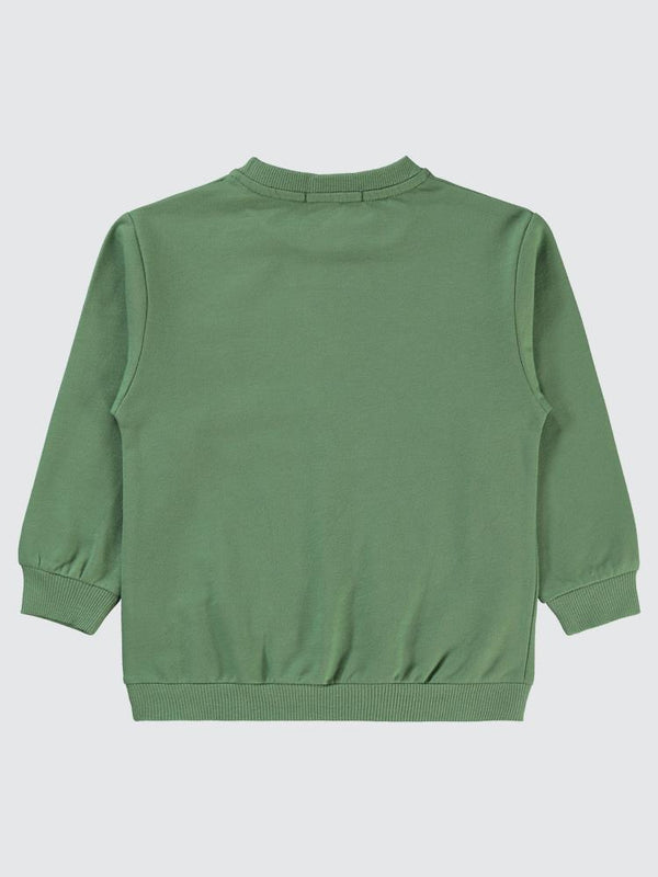 Civil Boys Timsah Baskılı 2-5 Yaş Sweatshirt - Yeşil