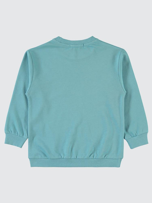 Civil Boys Timsah Baskılı 2-5 Yaş Sweatshirt - Mavi