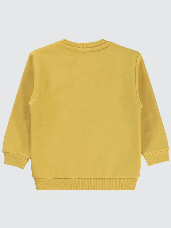 Civil Boys Vild Savage Baskılı 2-5 Yaş Sweatshirt - Hardal
