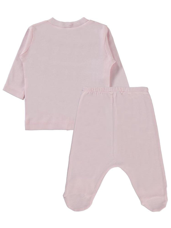 Civil Baby Düz 1-6 Ay Pijama Takımı - Pembe