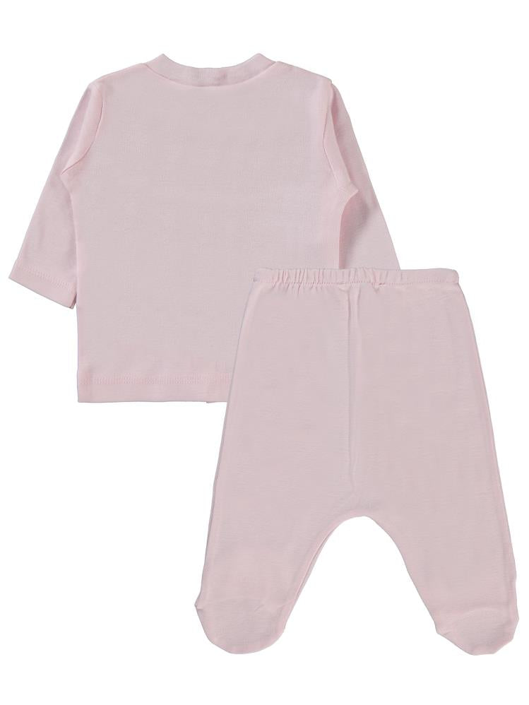 Civil Baby Düz 1-6 Ay Pijama Takımı - Pembe
