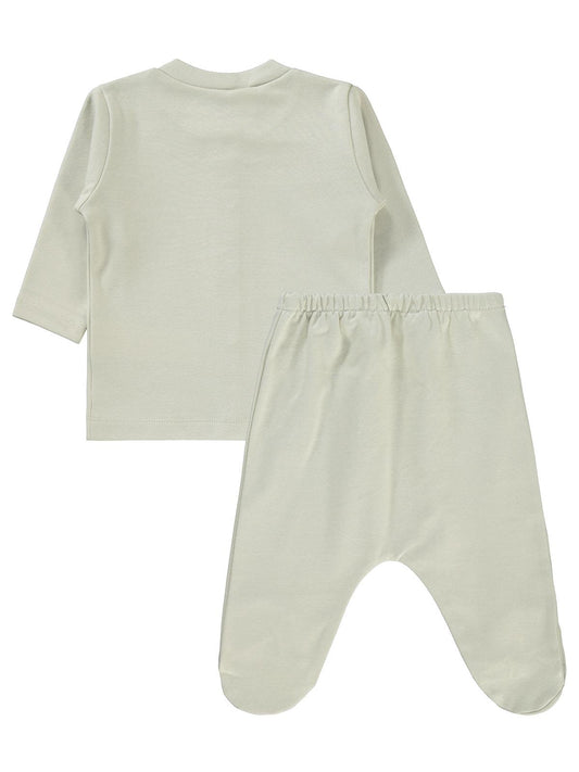 Civil Baby Düz 1-6 Ay Pijama Takımı - Bej