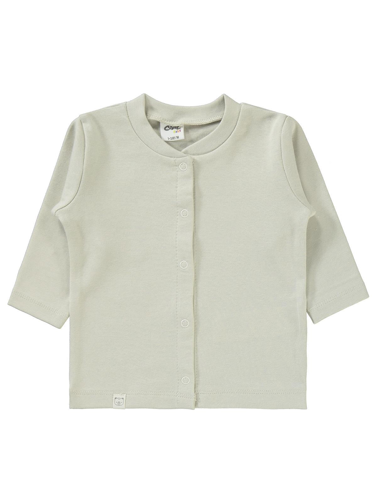 Civil Baby Düz 1-6 Ay Pijama Takımı - Bej