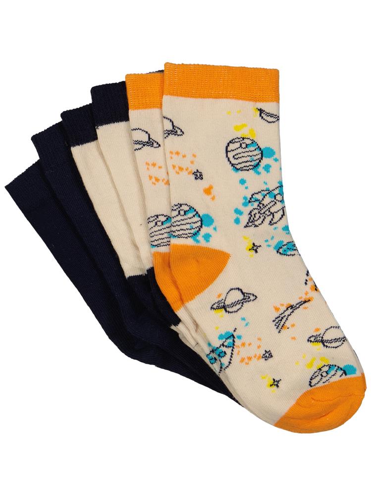 Civil Boys Space 3'lü 2-12 Yaş Erkek Soket Çorap