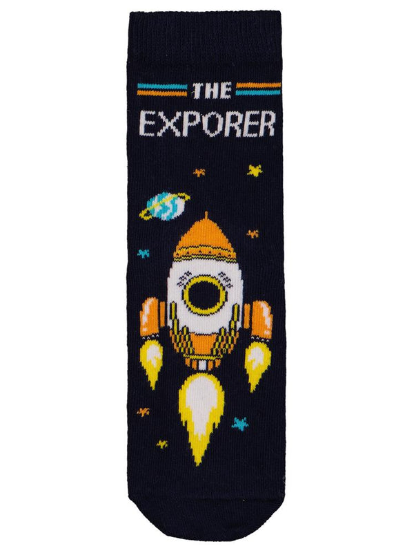 Civil Boys Space 3'lü 2-12 Yaş Erkek Soket Çorap