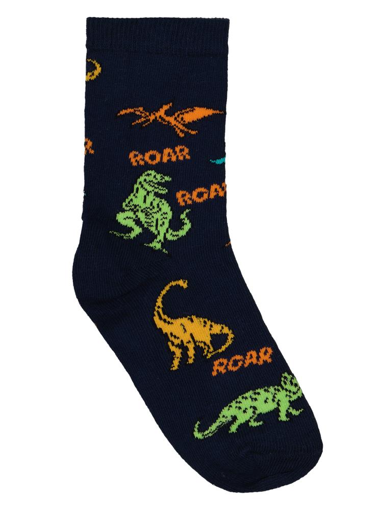 Civil Boys Dinosours 3'lü 2-12 Yaş Erkek Soket Çorap