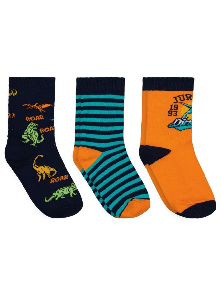 Civil Boys Dinosours 3'lü 2-12 Yaş Erkek Soket Çorap