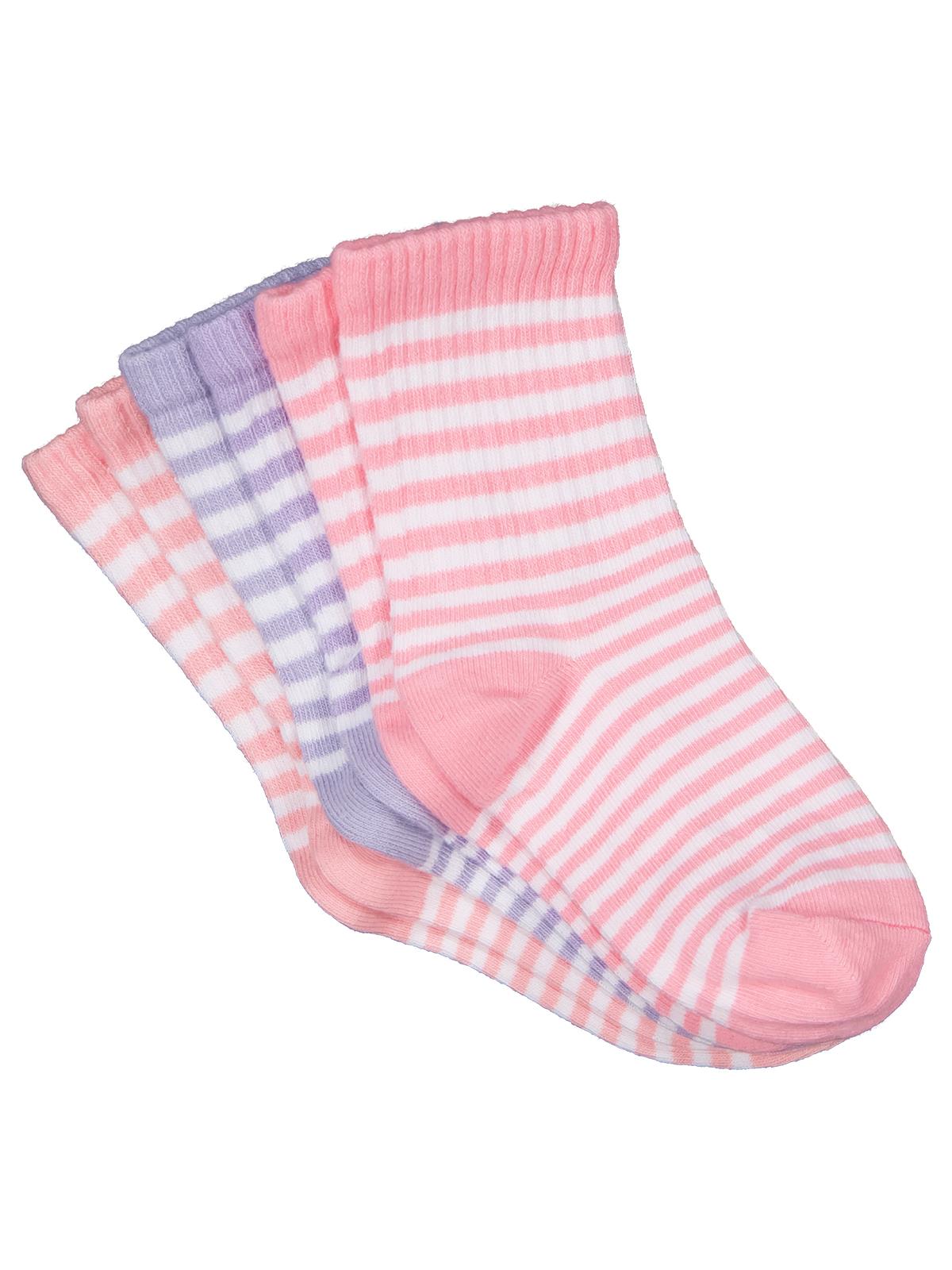 Civil Girls Çizgili 3'lü 2-12 Yaş Kız Soket Çorap