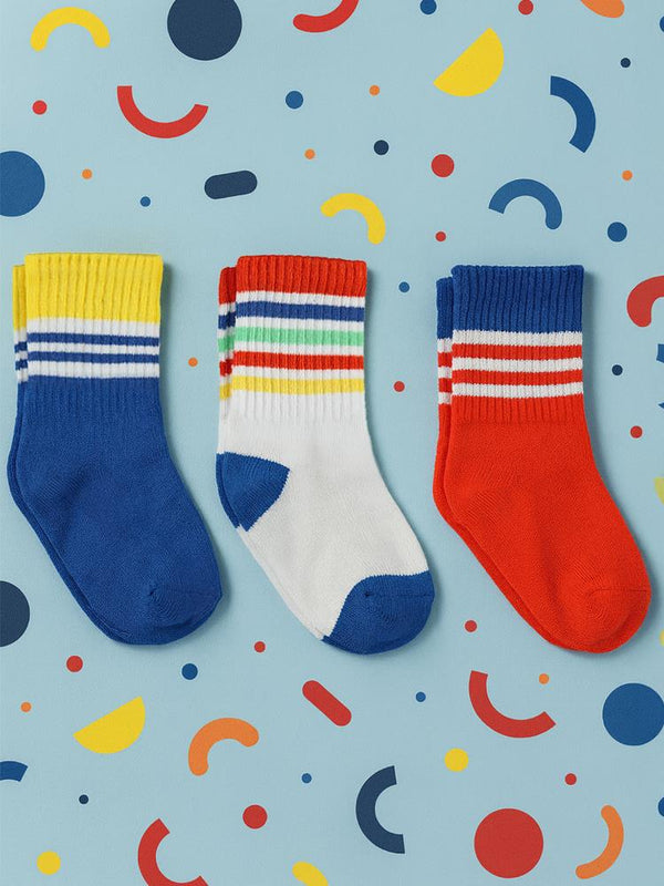Civil Boys Colorful 3'lü 2-12 Yaş Erkek Soket Çorap