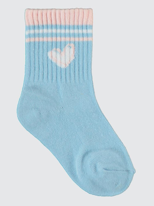 Civil Girls Kalp 3'lü 2-12 Yaş Kız Soket Çorap