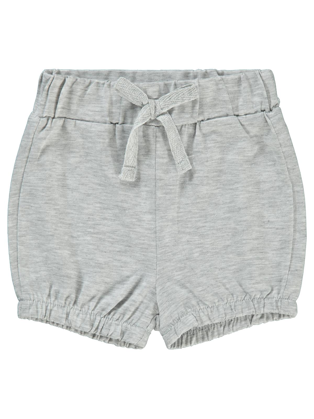 Civil Baby Paça Lastikli 6-18 Ay Kız Şort - Gri